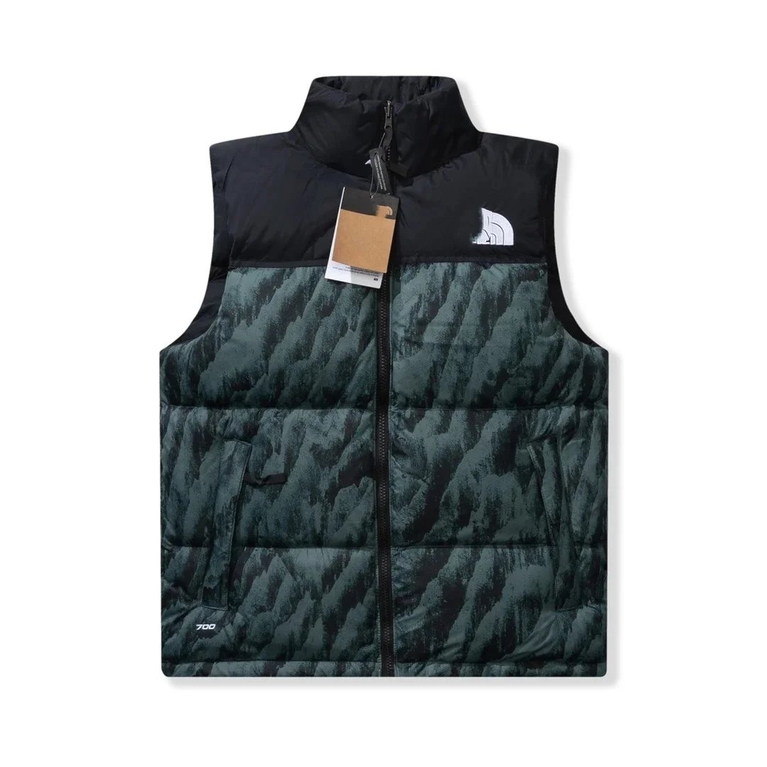 The North Face Nuptse Vest Green / Black Down Vest - 8