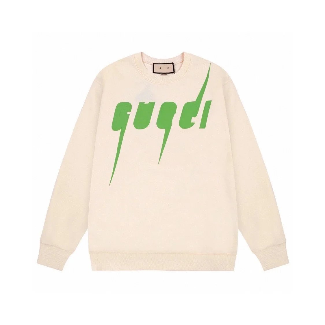 Gucci Rabbit Print Crewneck Sweatshirt Beige Hoodie - 5