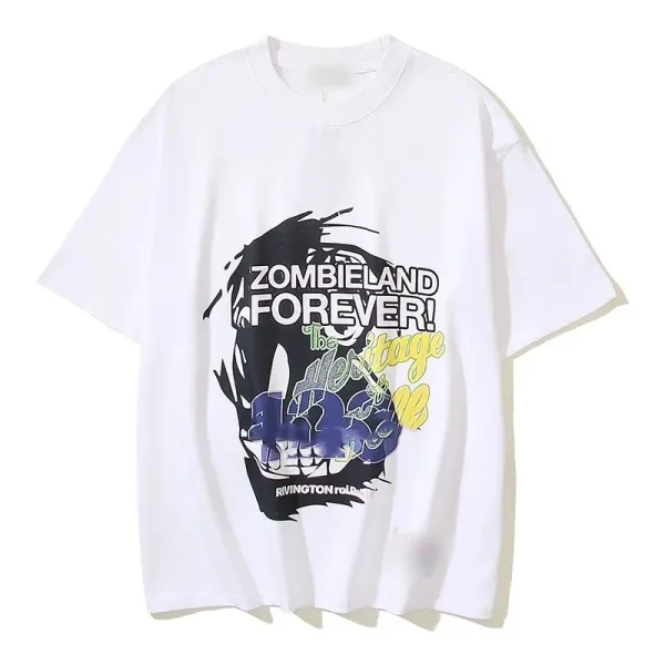 Design Rivington Road Zombieland Forever Graphic T-Shirt White T-Shirts - 1