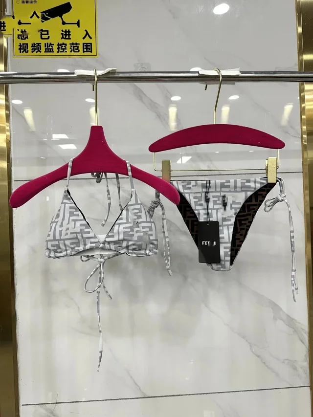 Celine Swimwear Triangle Bikini Set with Triomphe Hardware product detail image 14