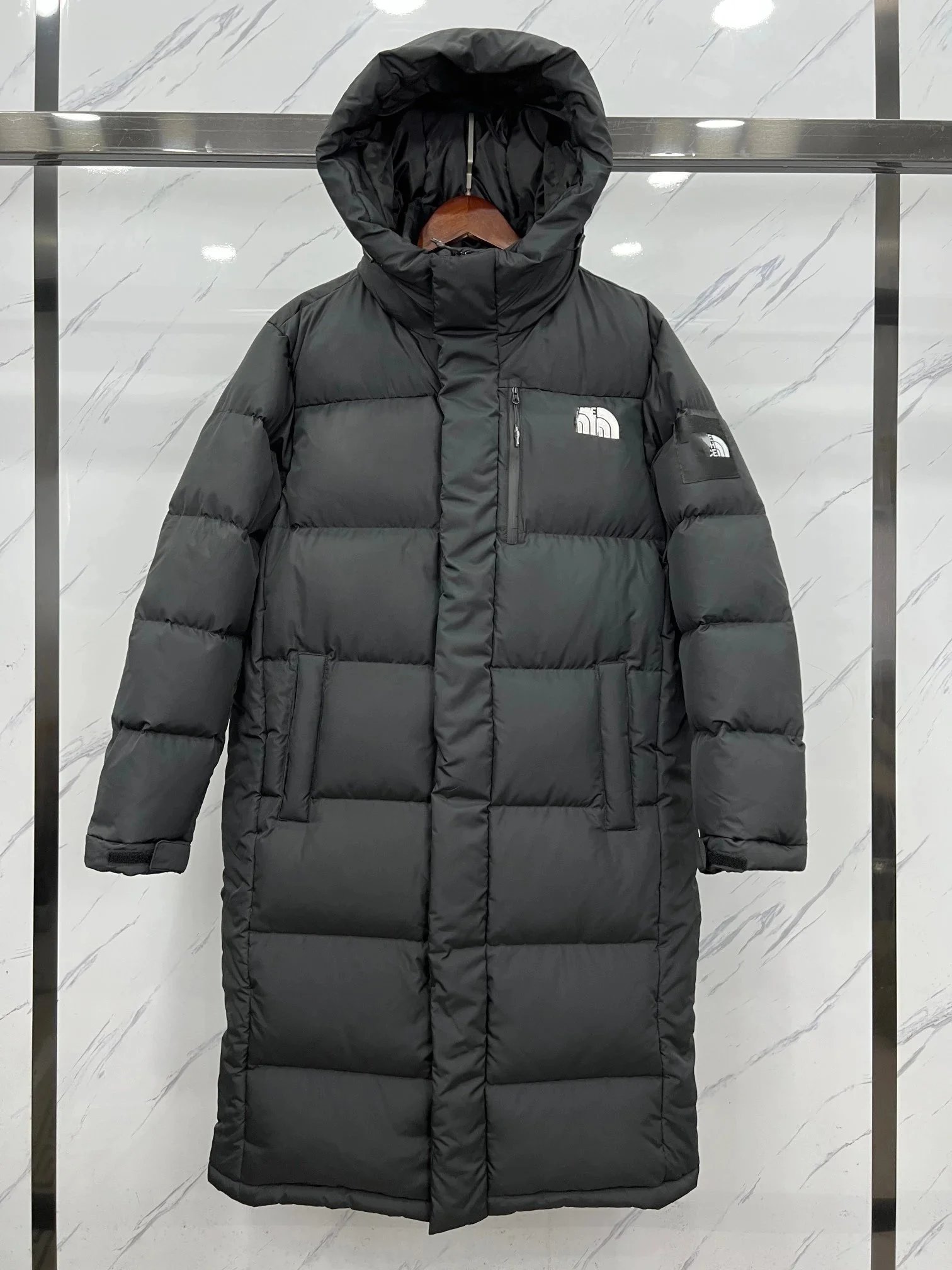 Moncler Down Jacket Black and Ivory Color-Block Puffer Jacket - 3