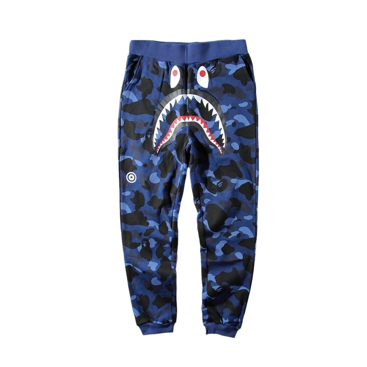 A Bathing Ape Shark Camo Red Sweatpants - 27