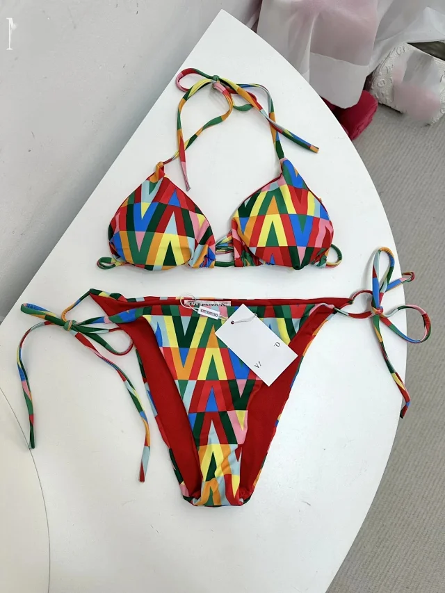 Celine Swimwear Triangle Bikini Set with Triomphe Hardware product detail image 21