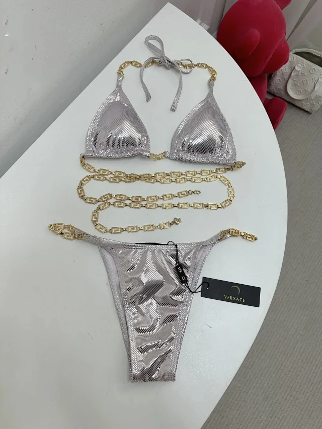 Celine Swimwear Triangle Bikini Set with Triomphe Hardware product detail image 22