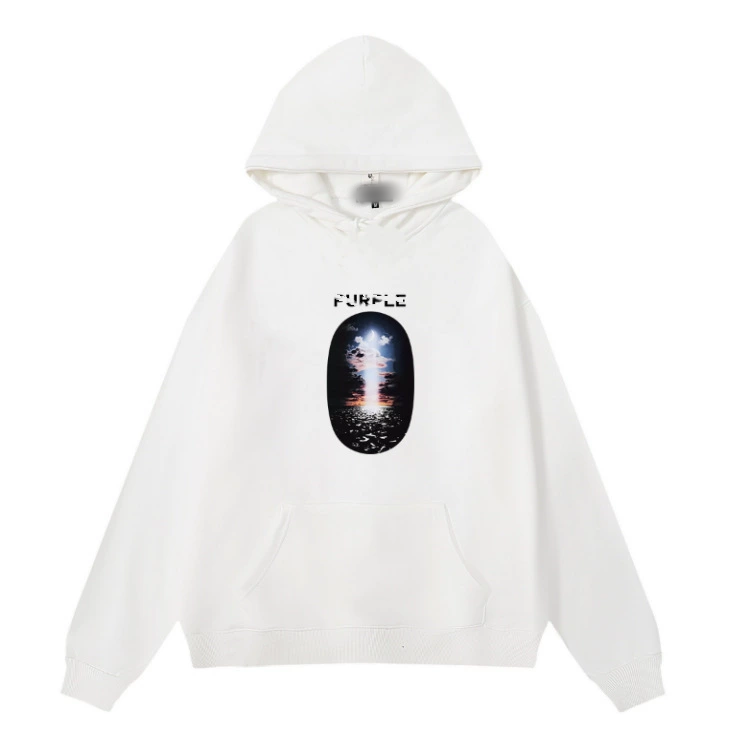 Purple Brand Hoodies & Sweatshirts Graphic-print pullover hoodie with kangaroo pocket — 12