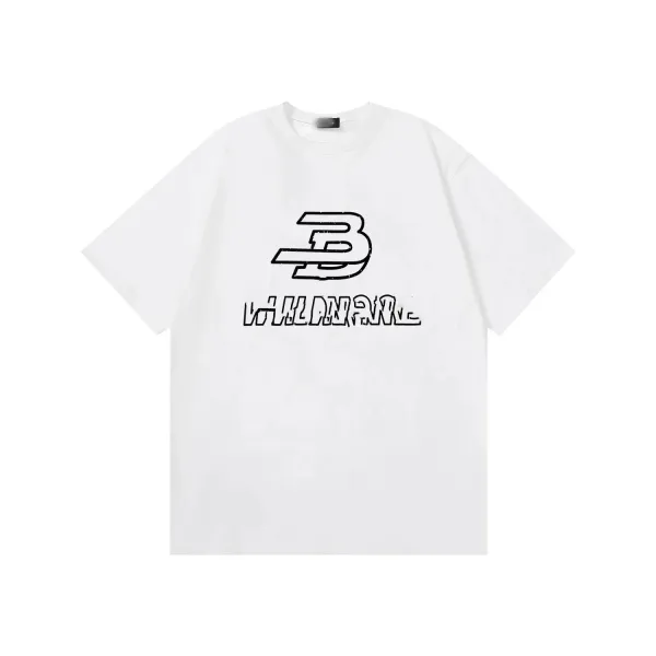 Design Logo Graphic Print White T-Shirt - 1