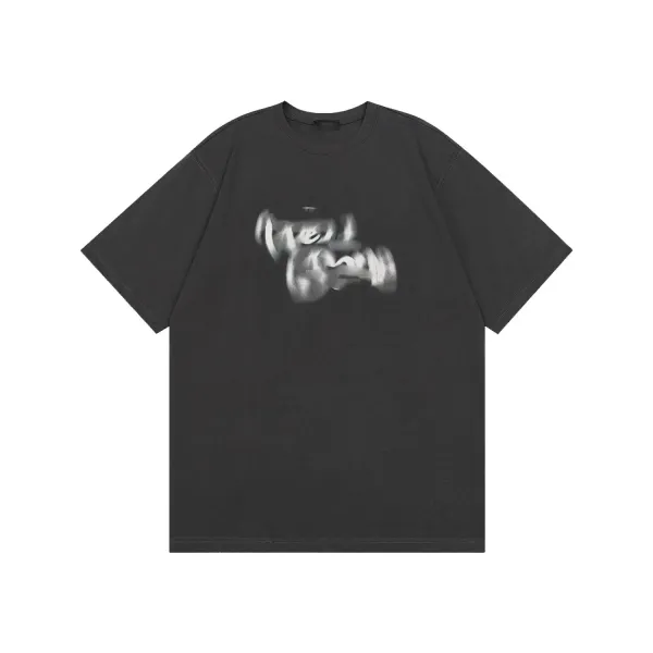 Design Abstract Motion Graphic Black T-Shirt - 1
