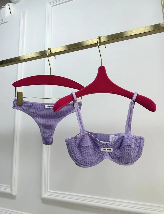Celine Swimwear Triangle Bikini Set with Triomphe Hardware product detail image 16