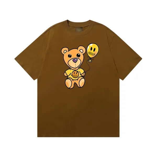 Design Bear with Balloon Graphic Brown T-Shirt - 1