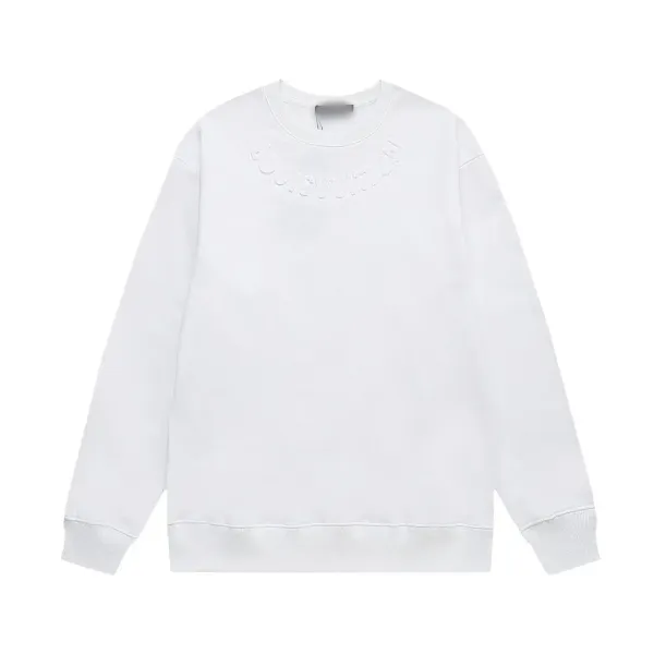 Design Abstract Script Long Sleeve T-Shirt White - 2