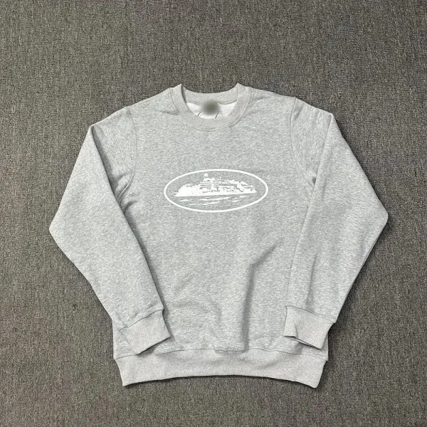 Design Cruise Ship Graphic Sweatshirt Gray Hoodie - 1