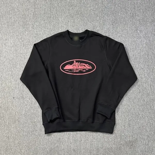 Off-White Cruise Ship Oval Logo Black Hoodie - 1
