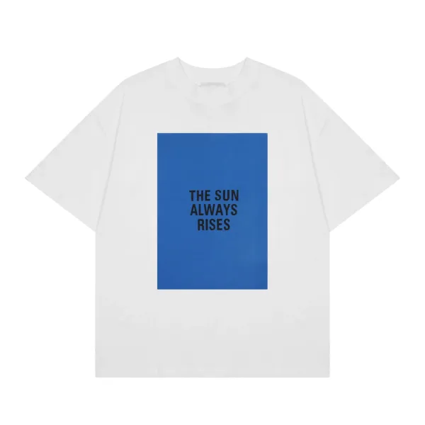 Design The Sun Always Rises Blue Block T-Shirt - 1