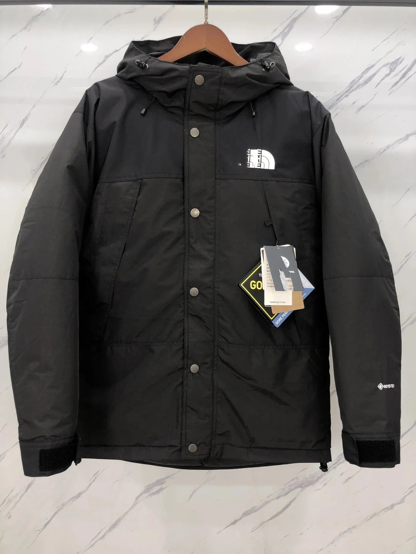 Moncler Down Jacket Black and Ivory Color-Block Puffer Jacket - 7