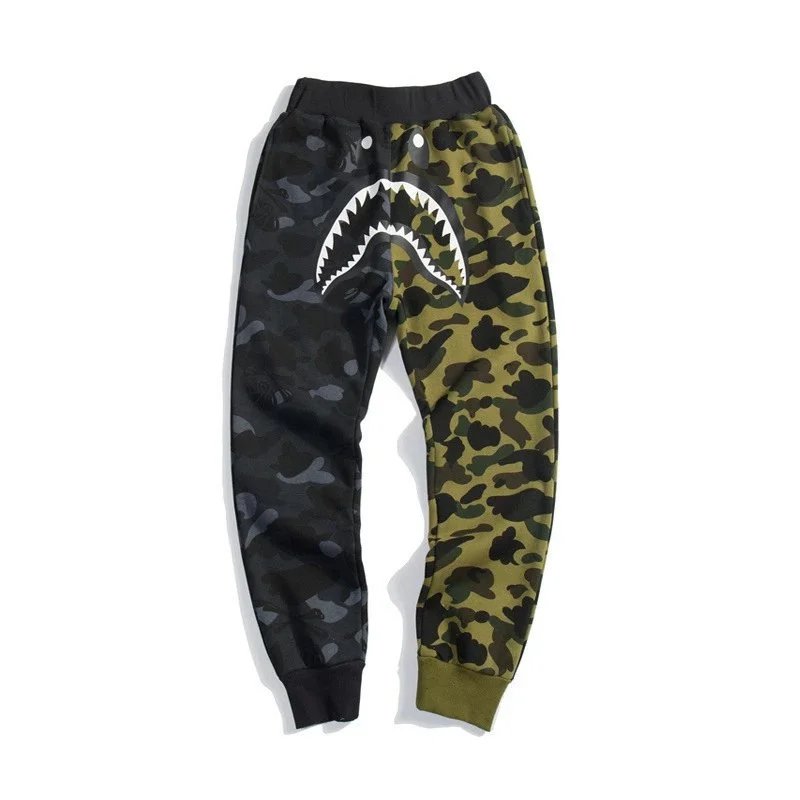 A Bathing Ape Shark Camo Red Sweatpants - 21