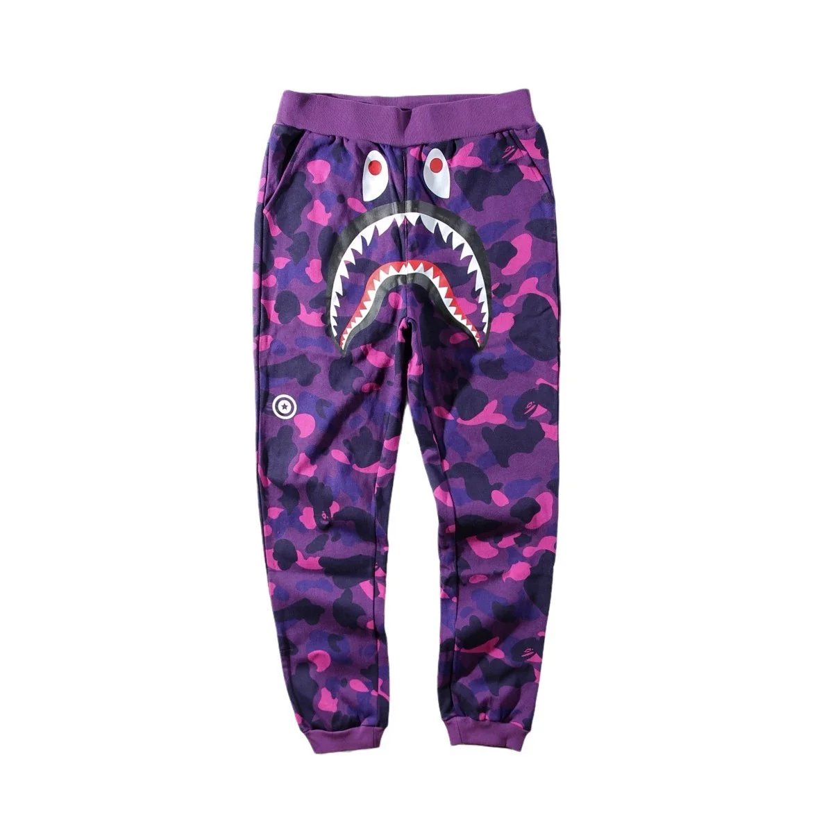 A Bathing Ape Shark Camo Red Sweatpants - 26