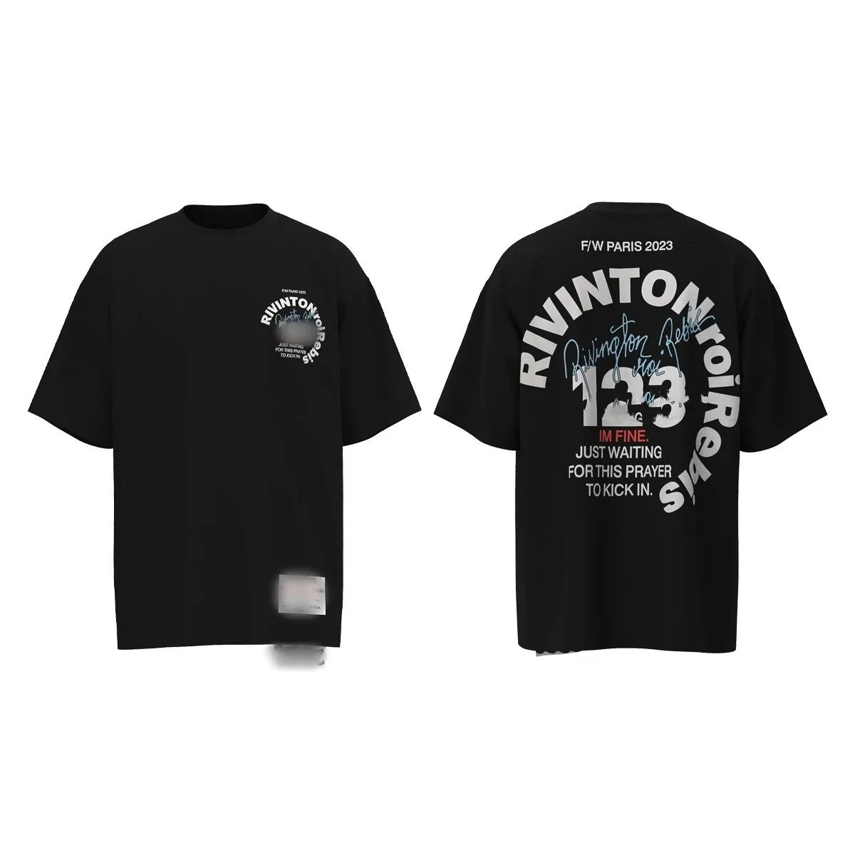 RRR-123 T-Shirts Oversized Graphic Print T-Shirt image 2