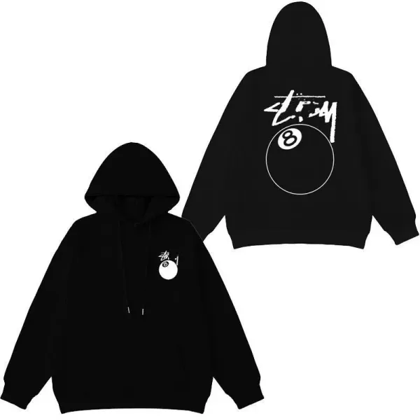 Stüssy 8-Ball Hoodie Black - 1