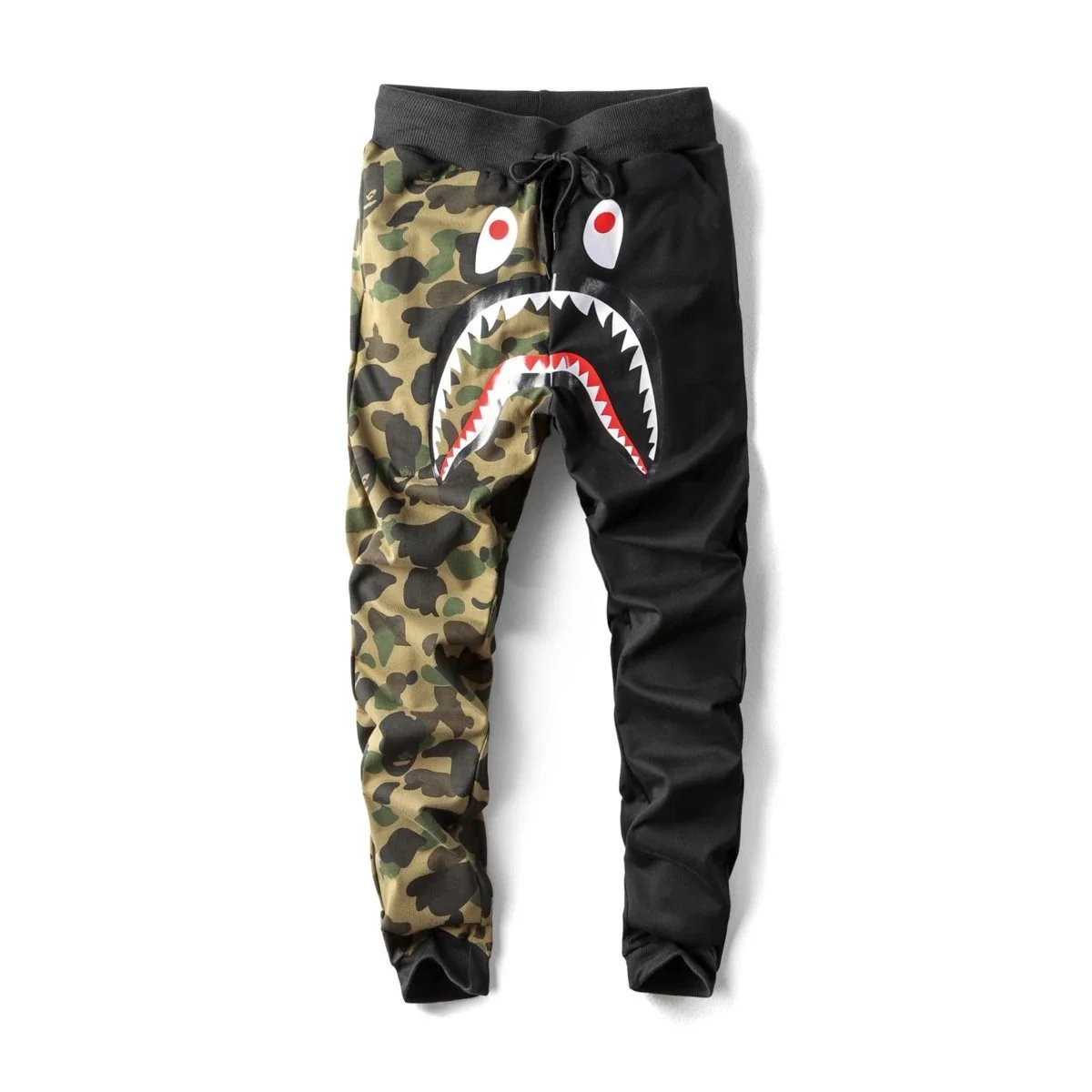 A Bathing Ape Shark Camo Red Sweatpants - 25