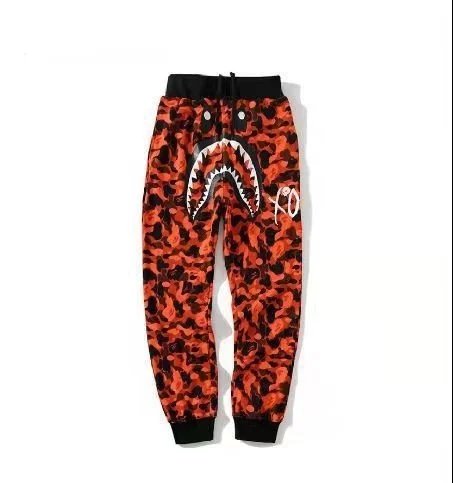 A Bathing Ape Shark Camo Red Sweatpants - 22