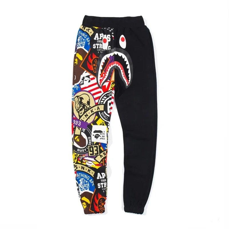 A Bathing Ape Shark Camo Red Sweatpants - 18