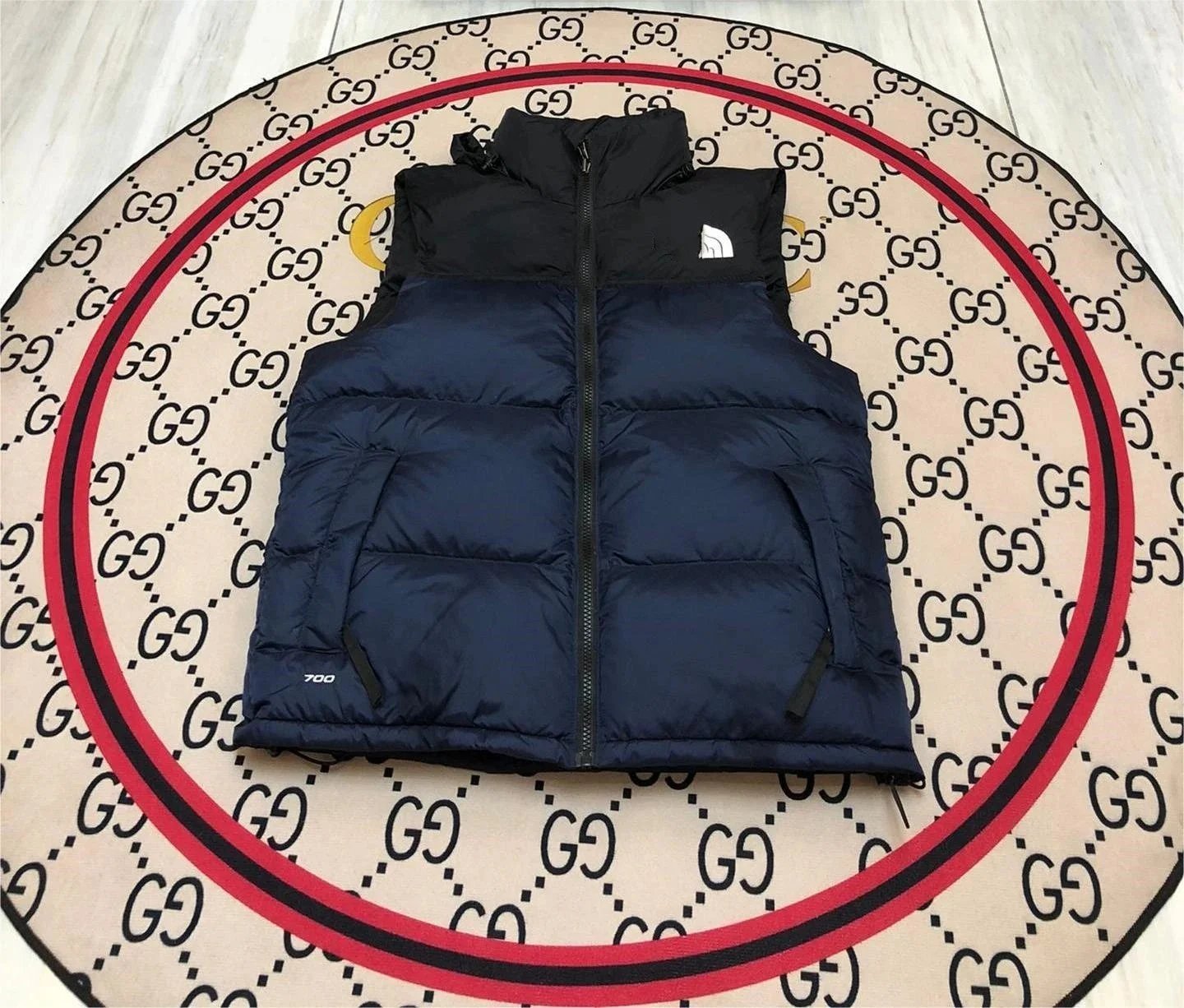 The North Face Nuptse Vest Green / Black Down Vest - 5