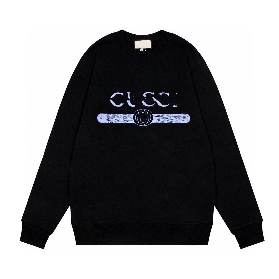 Gucci Logo Print Black Sweatshirt Hoodie - 1