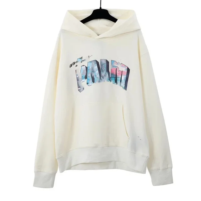 Palm Angels T-Shirts Long-Sleeve Crewneck Logo T-Shirt product detail image 14