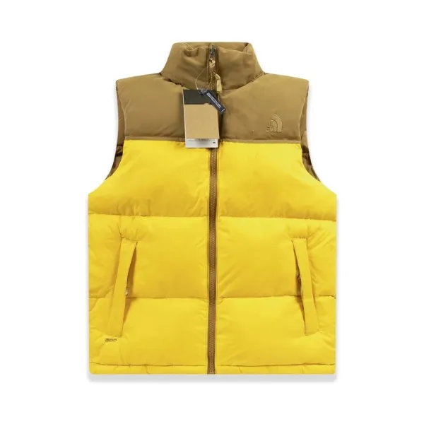 The North Face Nuptse Vest Yellow / Brown Outerwear.vest - 1