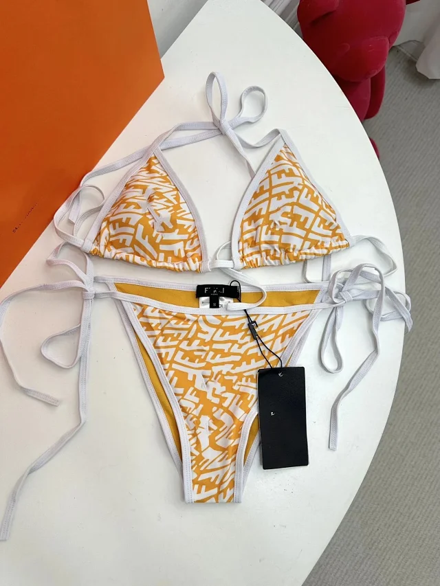 Celine Swimwear Triangle Bikini Set with Triomphe Hardware product detail image 9
