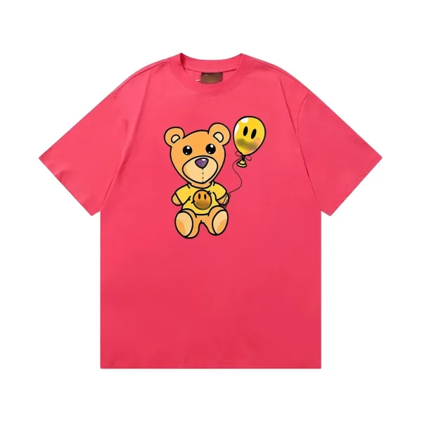 Design Bear with Balloon Graphic Pink T-Shirt - 1