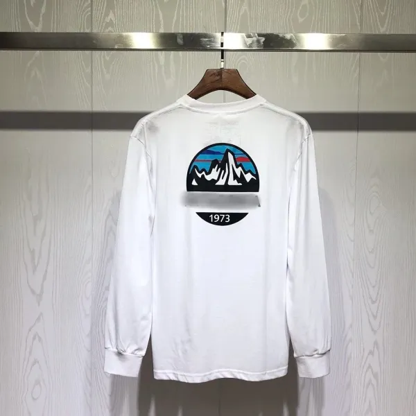 Patagonia P-6 Logo Responsibili-T Long Sleeve T-Shirt White - 1