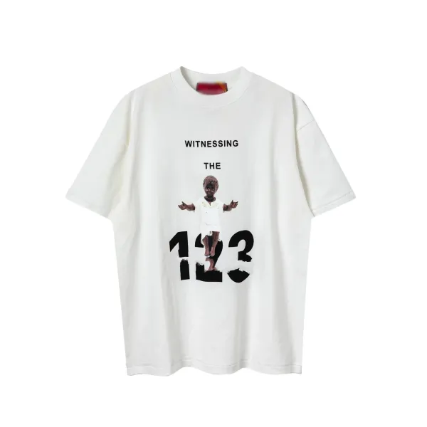 Design Witnessing The 123 Graphic T-Shirt White - 1