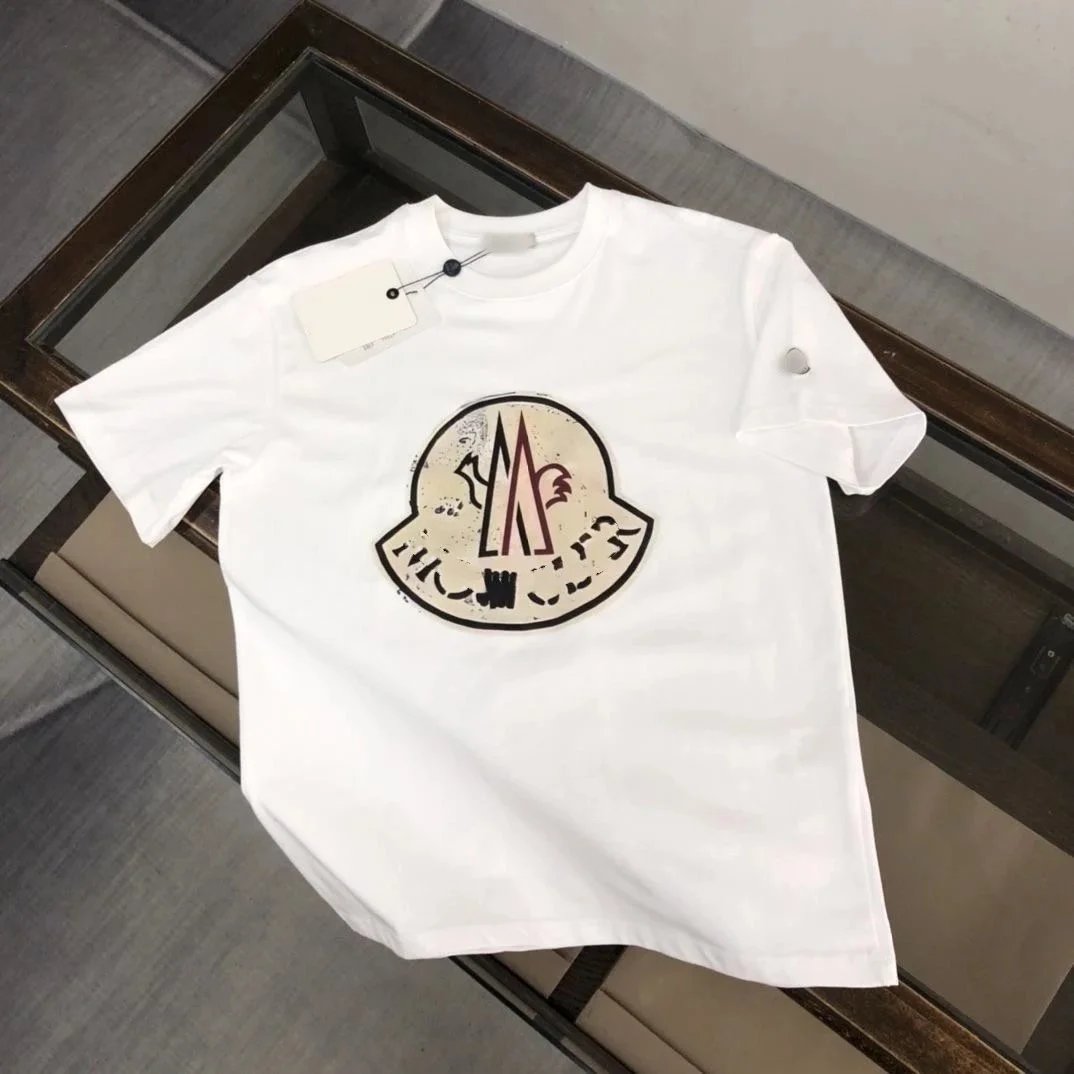 Moncler T-Shirts Short-Sleeve Logo T-Shirt — 30