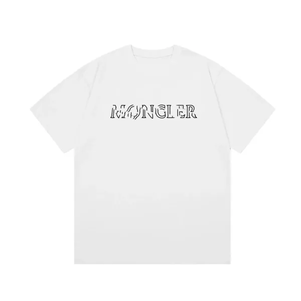 Moncler Logo Graphic T-Shirt White - 1