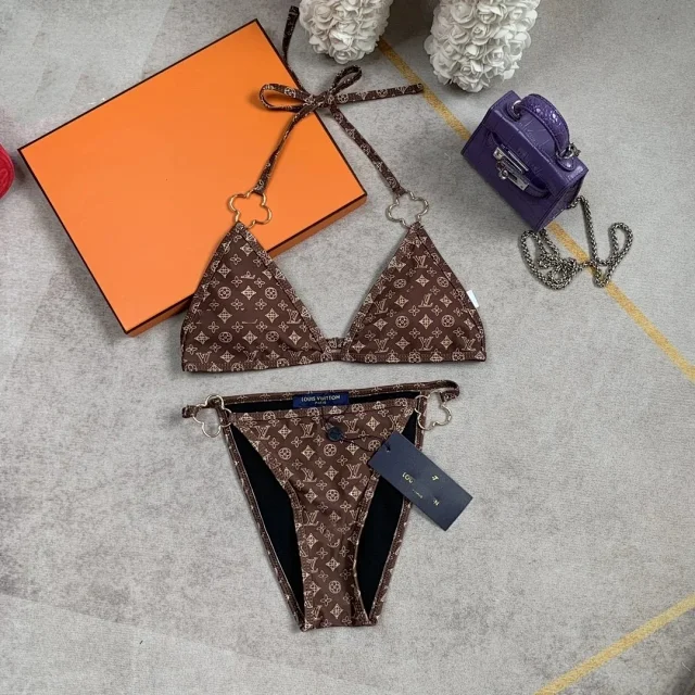 Celine Swimwear Triangle Bikini Set with Triomphe Hardware product detail image 12