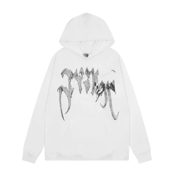 Design Gothic Claw Hoodie White - 1
