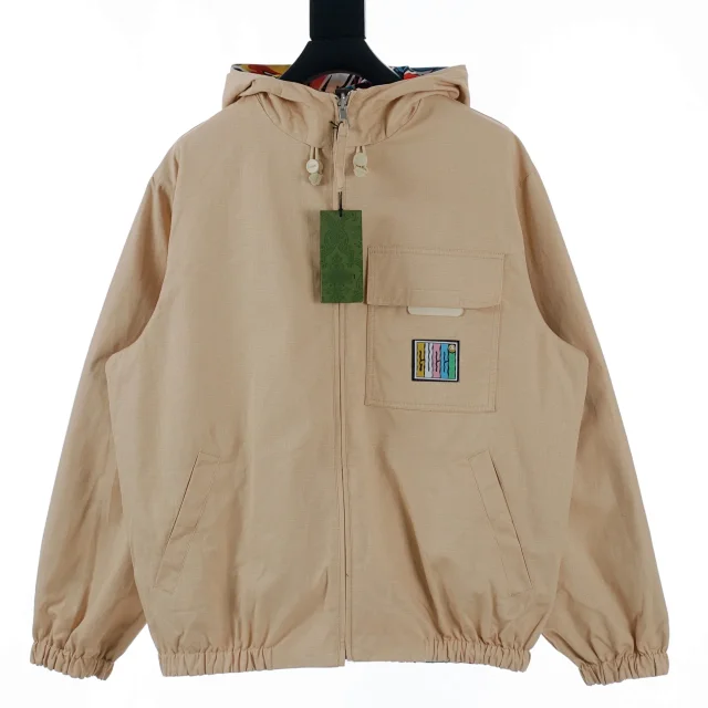 Gucci Jackets Hooded zip-front product detail image 4
