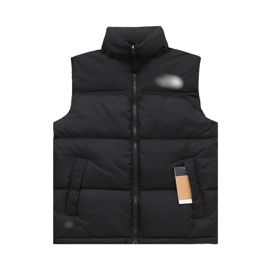 The North Face Vests 700-fill hooded color-block puffer vest — 25