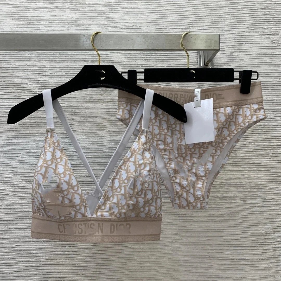 Loewe Triangle String Bikini Set Army Green Swimwear - 13