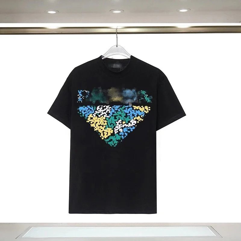 Prada Triangle Logo Print Black T-Shirt - 31