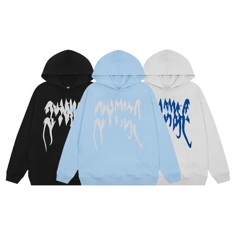 Reuemnge Hoodies & Sweatshirts Graphic Print Pullover Hoodie with Kangaroo Pocket image 3