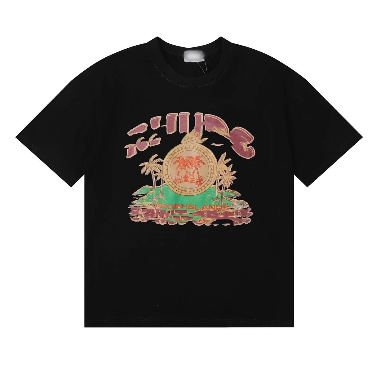 Design Saint Tears Graphic Washed Black T-Shirt - 6