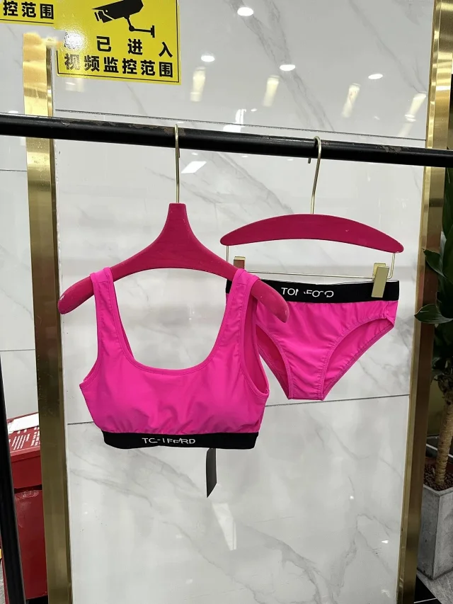 Celine Swimwear Triangle Bikini Set with Triomphe Hardware product detail image 27