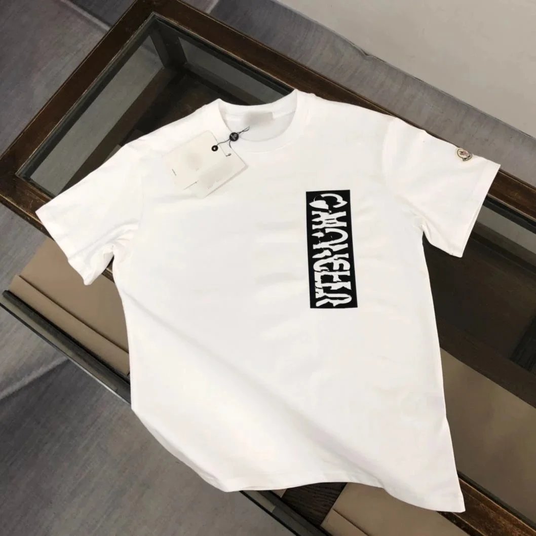 Moncler T-Shirts Short-Sleeve Logo Graphic — 09