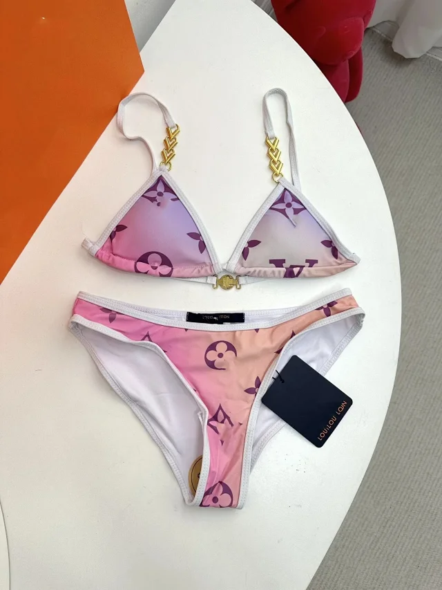 Celine Swimwear Triangle Bikini Set with Triomphe Hardware product detail image 10