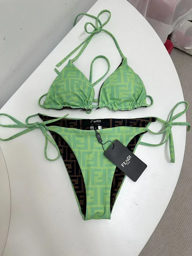 Celine Swimwear Triangle Bikini Set with Triomphe Hardware product detail image 15