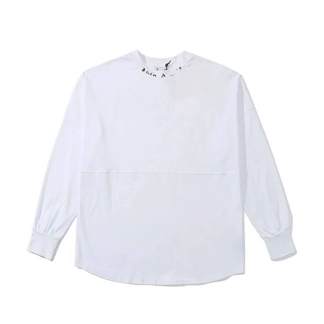Palm Angels T-Shirts Long-Sleeve Crewneck Logo T-Shirt product detail image 6