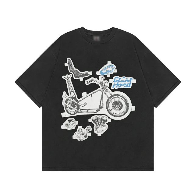 Unbranded T-Shirts Oversized crew-neck graphic print T-shirt product detail image 2