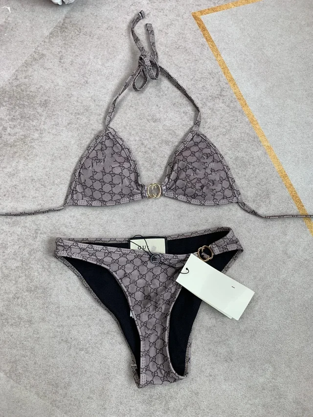 Celine Swimwear Triangle Bikini Set with Triomphe Hardware product detail image 20